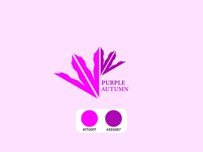 Purple Autum Logo concepts design graphic design logo logo design