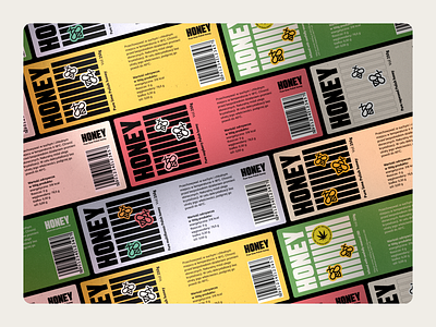Simple Honey - jar labels branding graphic design honey label packaging