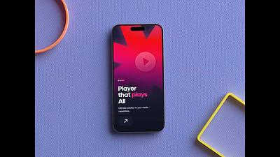 nPlayer - Video Player Mobile App 3d aftereffect android animation app clean animation design illustration ios minimal design mobile app design playback player list product design prototype replay ui design video player