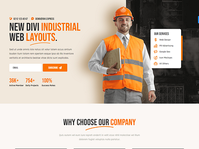 Industrial wordpress Website elementor elementor web design industrial wordpress website web design website design wordpress website