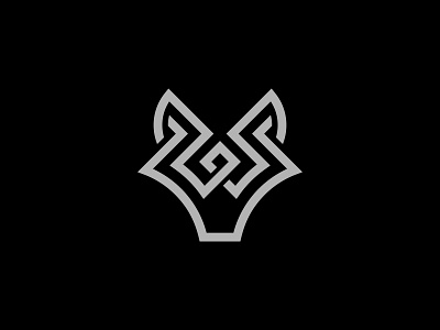 Elegant Nordic W Letter Wolf Head Logo animal artistic clothing design fashion fox icon illustration knot logo logo design logodesign minimal minimalist logo nordic strong wild wolf