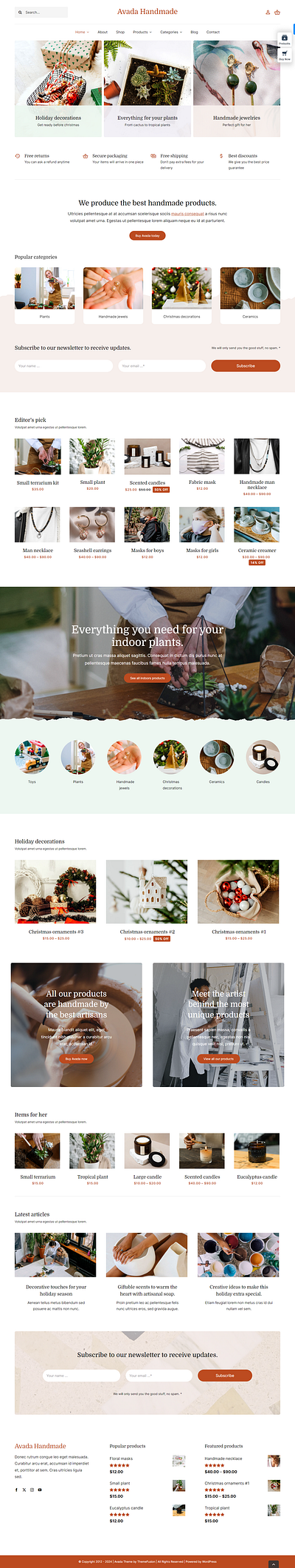 Handmade Items Selling WordPress website design ecommerce wordpress website elementor elementor web design elementor website design web design wordpress wordpress website