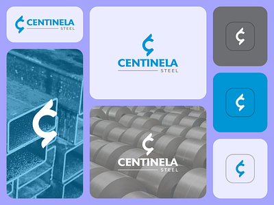 Centinela Steel - Manufacturing Company Logo brand logo branding business logo creative logo logo design manufacturing company logo modern logo steel company logo steel logo unique logo