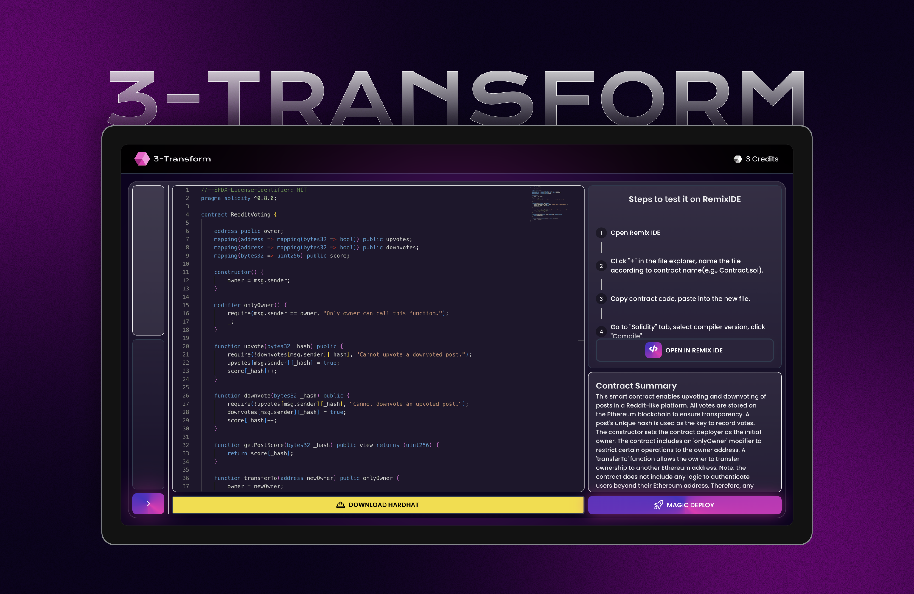 3-Transform | Glassmorphism | GenAI | Web3 clean design flare genai glassmorphism modern ui uiux web design web3