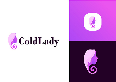 ColdLady logo design blockchain brandbook branding coding color design graphic design logo