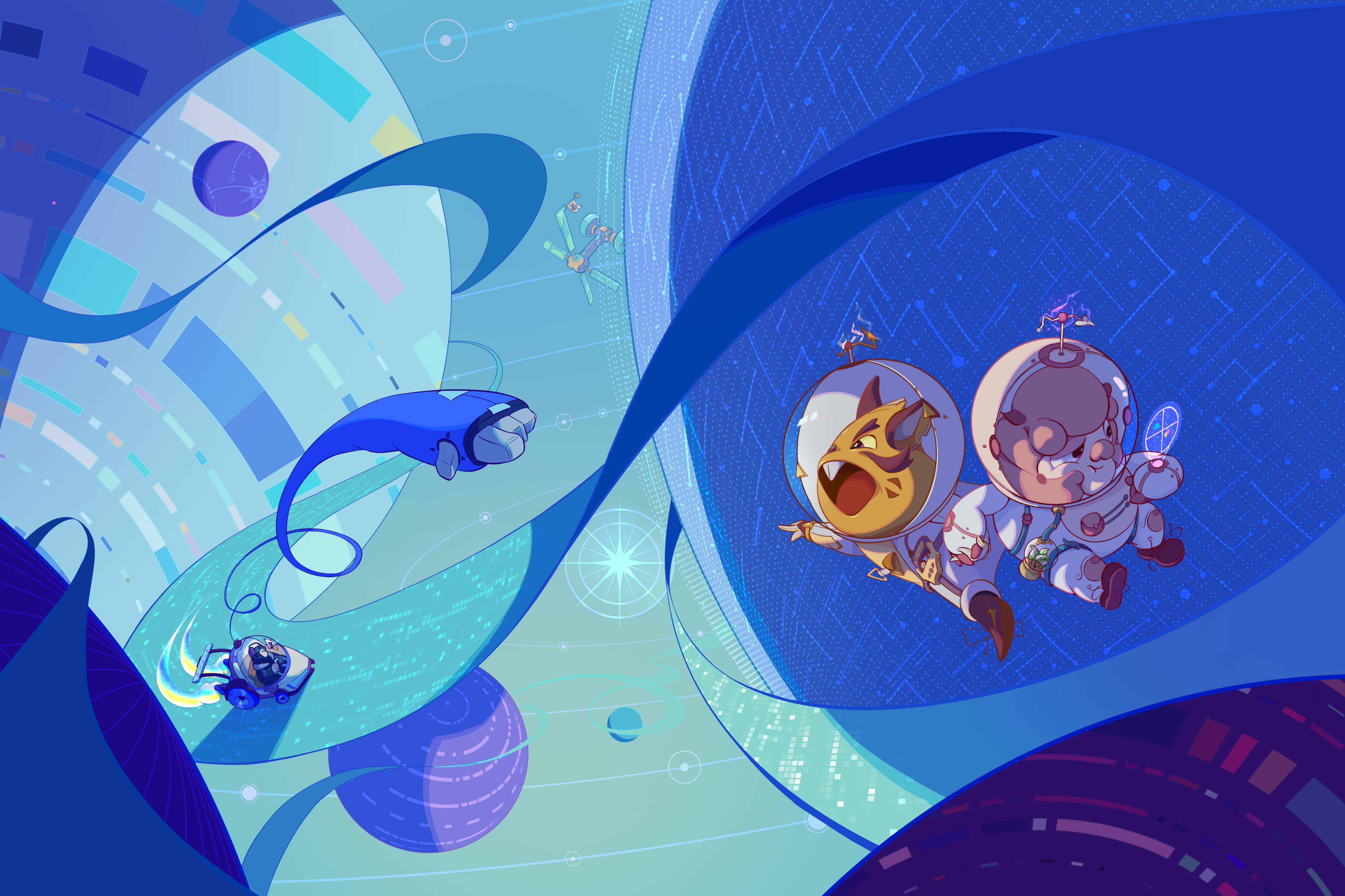 Find the way art character illustration