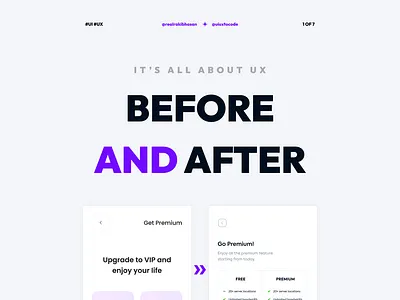 Before and after implementing UX into a existing UI design! app design design mobile app realrakibhasan redesign ui ui design uiuxtocode ux ux design ux research