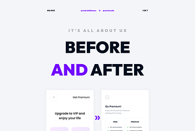 🤔 Before and after implementing UX into a existing UI design! design realrakibhasan redesign ui ui design uiuxtocode ux ux design ux research
