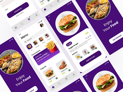 Food App branding design figma graphic design logo ui ux