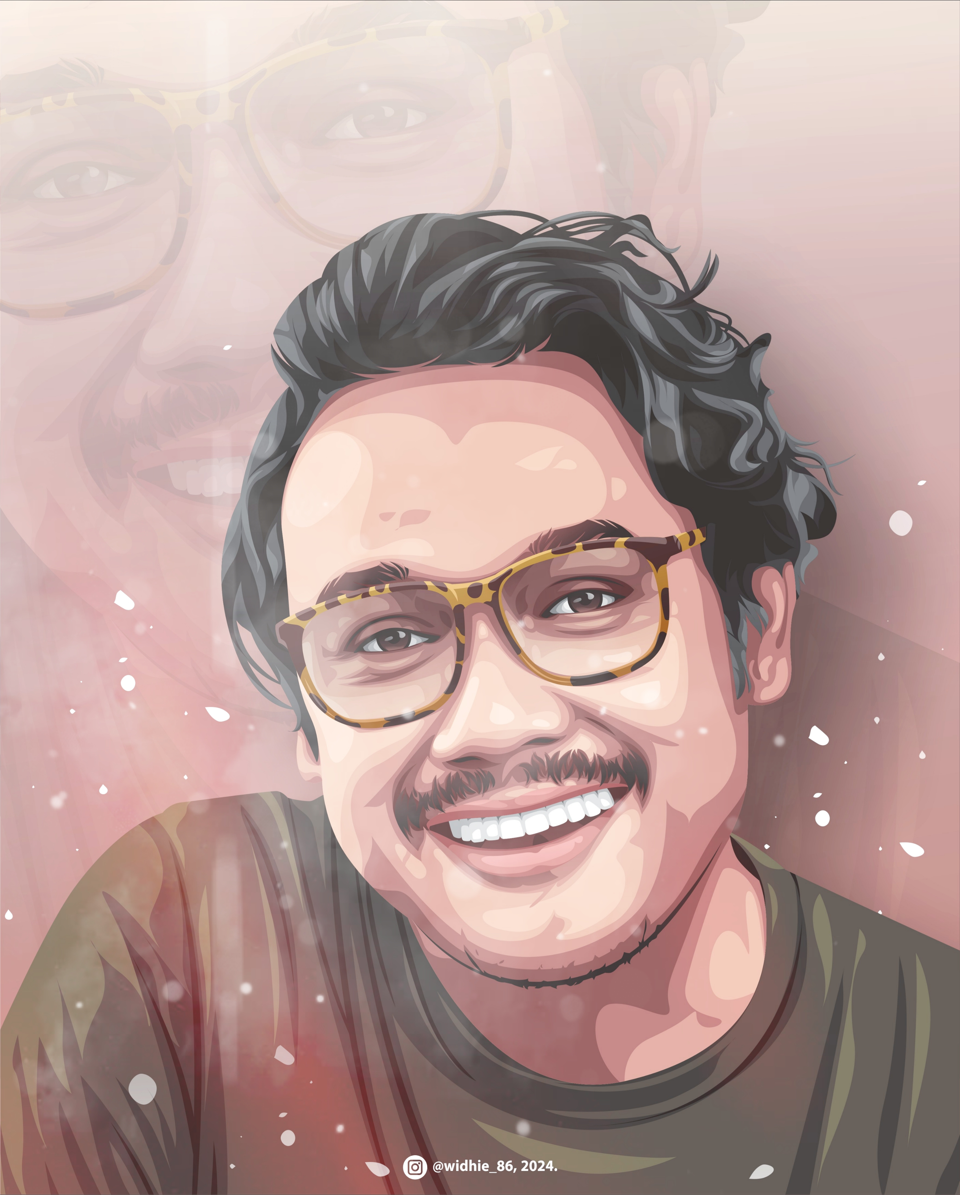 Dwisasono in Vector. actor coreldraw freelance graphic design indonesia vector