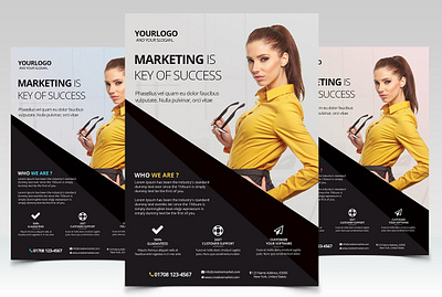 Marketing Business - PSD Flyer business flyer business flyer template corporate flyer flyer marketing psd psd business flyer