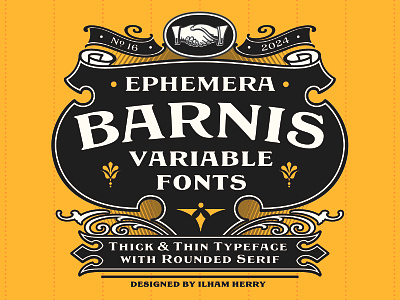 EFCO Barnish Variable Fonts design font handlettering lettering typeface typography variable fonts vintage
