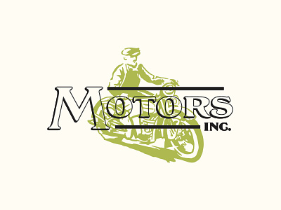 Motors Inc. design fonts illustration lettering logo typeface variable fonts vintage