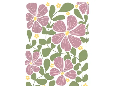 Beautiful floral design! aesthetic beautiful botanical branding card design fabric fashion flower hibiscus household illustration leaves luxury modern design pinterest romantic seamless pattern textile vector art