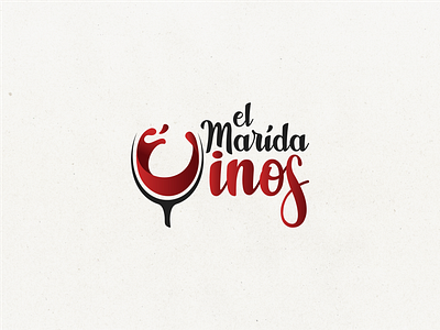 El Marida Vinos Logo branding design gradient graphic design illustration logo logotype modern online store logo professional typography unique vector vino wine wine logo wine store logo