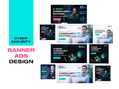 Cybersecurity banner ads design ads banner banner ads cybersecurity design graphic designer social social media design