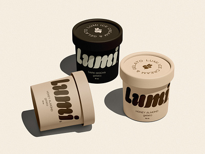 Lumi Ice Cream Mockup branding bubbly design designer graphic design ice cream icon logo mark package package design typography vector