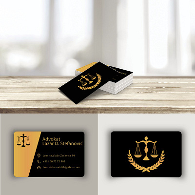 Business card for a lawyer branding design graphic design