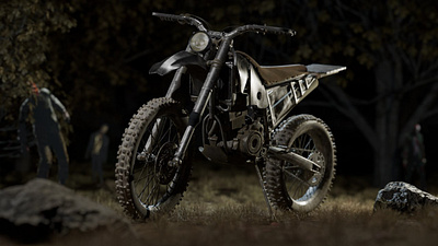 Motorcycle KTM 525 EXC from Daryl Dixon Walking Dead 3D MODEL 3d 3dmodel blender graphic design motorcycle