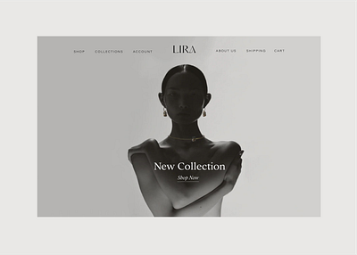 Lira Jewelry | Brand Identity & Website Design branding design graphic design logo ui website
