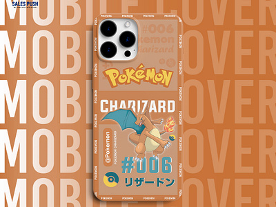 POKEMON CHARIZARD MOBILE COVER DESIGN graphic design mobile cases design mobile cover mobile cover designs pokemon pokemon art