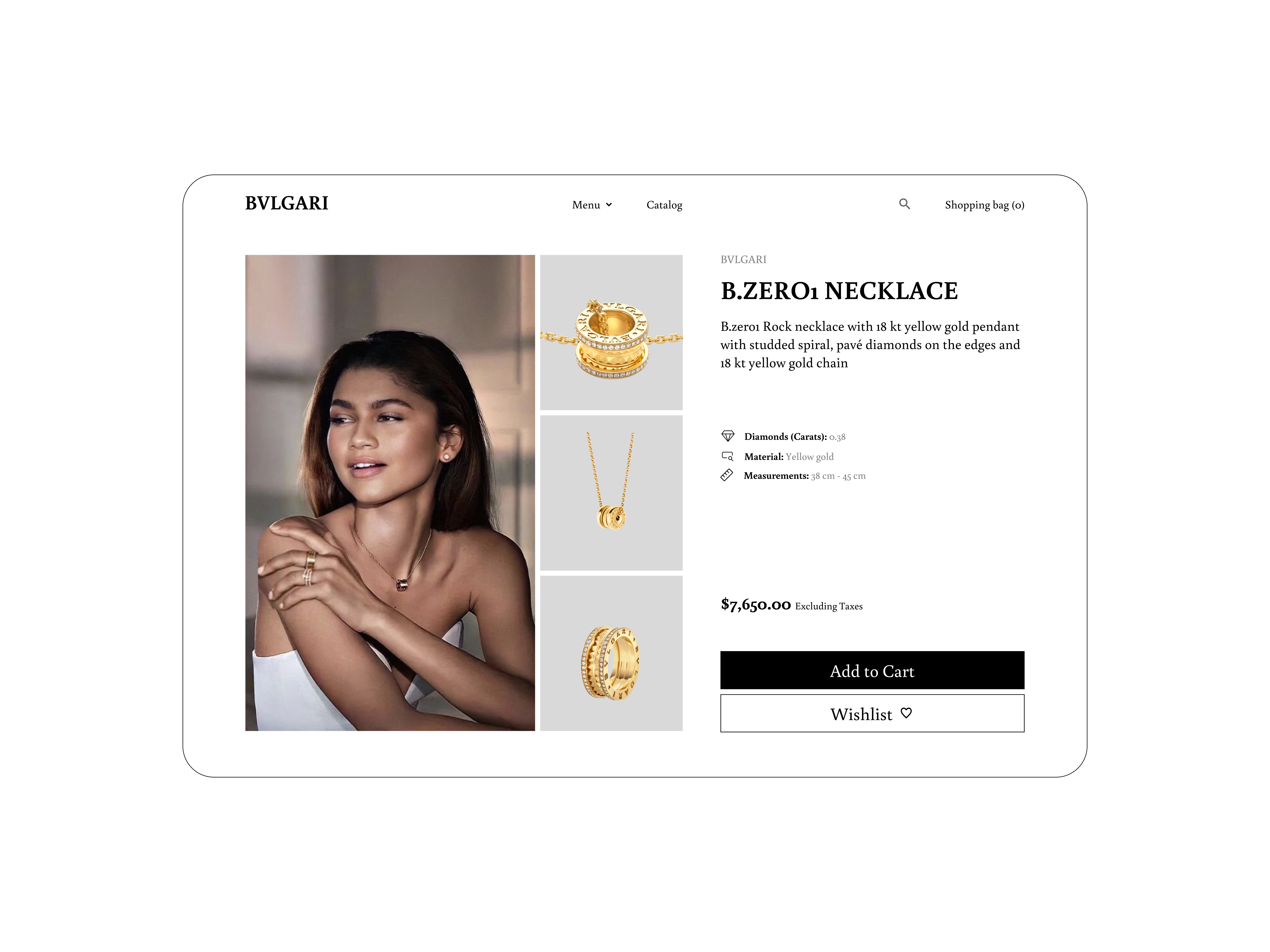 Jewerly store bracelet branding bulgari chain design dribbble dribbblers girl jewerly necklace present ring shop store ui uidesign uptrends ux webdesigner website