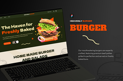Fast Food Shop Landing page UI Design | Burger burger fast food figma food food landing page landing page landing page design restuarant uiux web design website website design