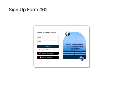 Sign Up Form #62 dailyui design digitalart graphic design ui uidesign
