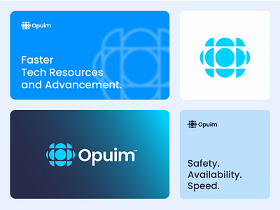 Opuim brand identity branding design graphic design icon logo logo design minimal tech