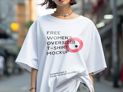 Women's Oversized T-Shirt Mockup - Freebie download mockup freebie mockup template oversized tshirt psd mockup tshirt mockup