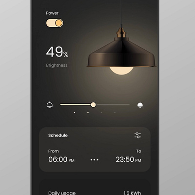 Mobile apps for smart home management. ui ux smarthome