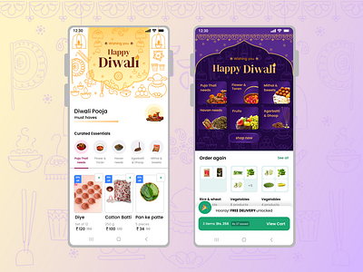 Happy Diwali (Theme) banner banners branding colorful diwali festival freehand graphic design happy diwali holidays illustration indian festival procreate theme themes on app ui uiux vector visual visual design