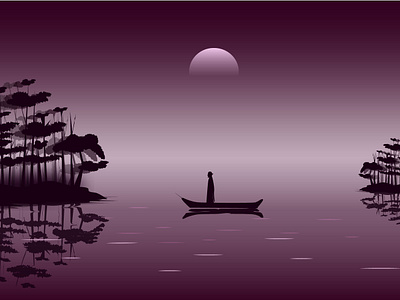 Sailing Away - Illustration design digital art graphic design illustration vector