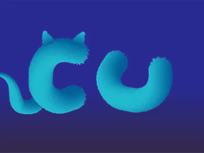 3D Fur Effect 3d adobe illustrator graphic design realistic