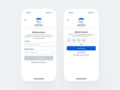 MHRS: Phone Verification 🔒 app clean design medical app mobile app ui ui ux verification