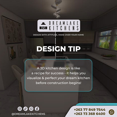 Tips Graphic Design 3d branding carpentry dreamlake graphic design kitchens tips
