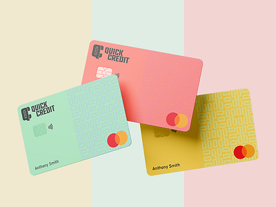 Quick Credit | Credit Card Design (Mastercard) branding corporate credit card design finance graphic design illustration minimal product design