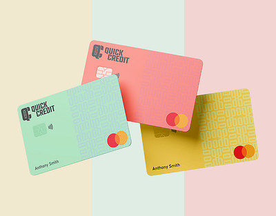 Quick Credit | Credit Card Design (Mastercard) branding corporate credit card design finance graphic design illustration minimal product design