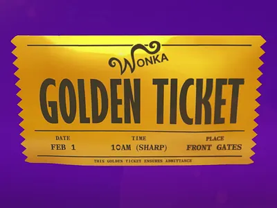 Golden Ticket branding film movie prize find chocolate find chocolate movie prize find chocolate prize find chocolate