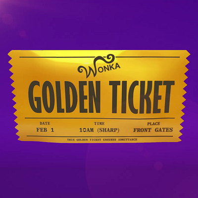 Golden Ticket branding film movie prize find chocolate find chocolate movie prize find chocolate prize find chocolate