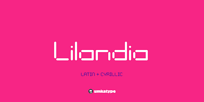 Lilandia - Pixel Font futuristic font game game dev social media type typeface video game dev кириллица