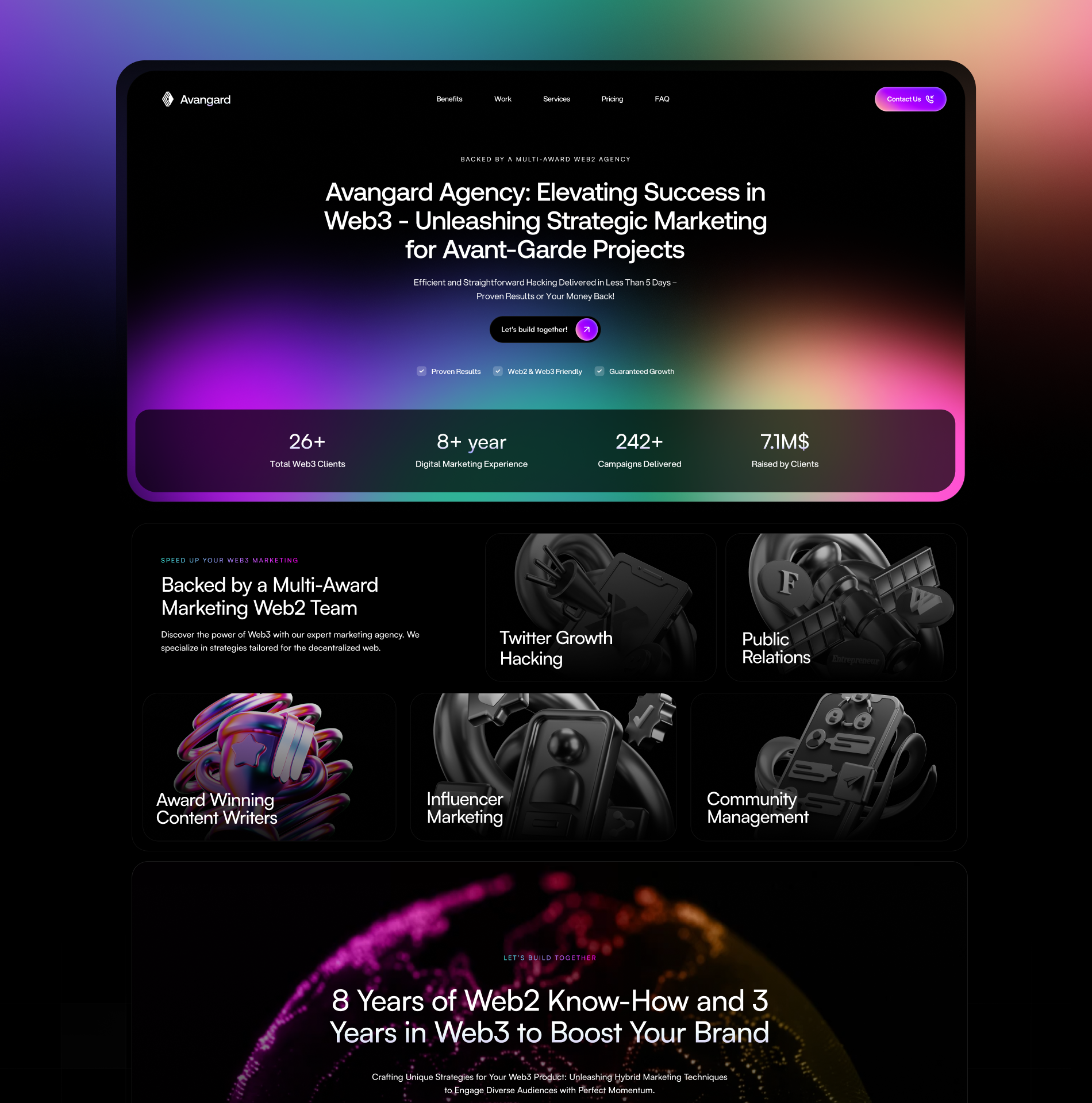 Example of Clean & Modern Landing Page Design