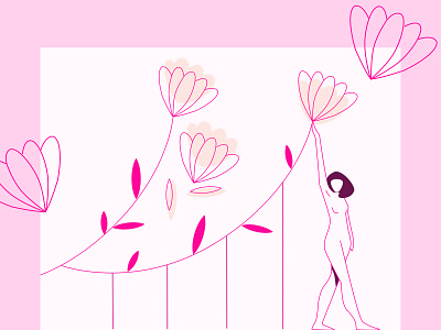 Иллюстрация design flowers graphic design illustration ui vector