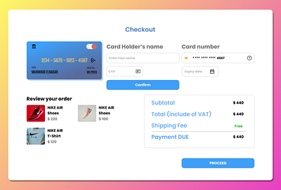 Credit Card Checkout #DailyUI graphic design ui