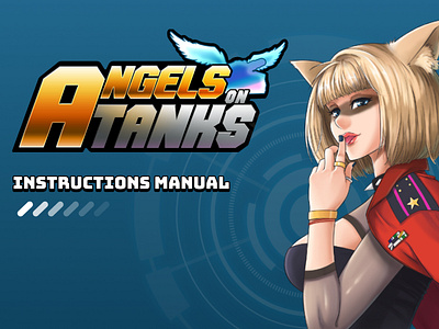 Angels on Tanks: Instructions manual mockup. angelsontanks game graphic design instructions kickstarter manual videogame