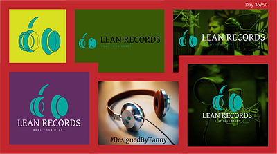Lean Records branding graphic design logo