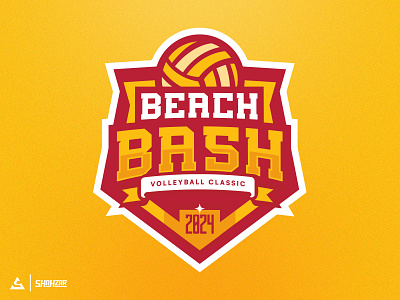 Beach Volleyball Tournament Logo beach brand identity branding design esportslogo graphic design illustration illustrator logo logo design mascot mockup motion graphics sports tournament logo ui ux vector visual identity volleyball