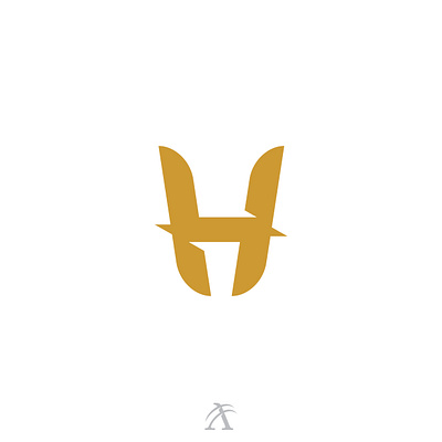 a letter h with a bird's head on it branding graphic design h logo marketing