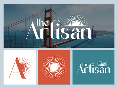 Logo for The Artisan apartment branding logo