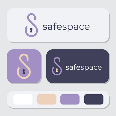 Logo for safe space app logo safe space therapy vector